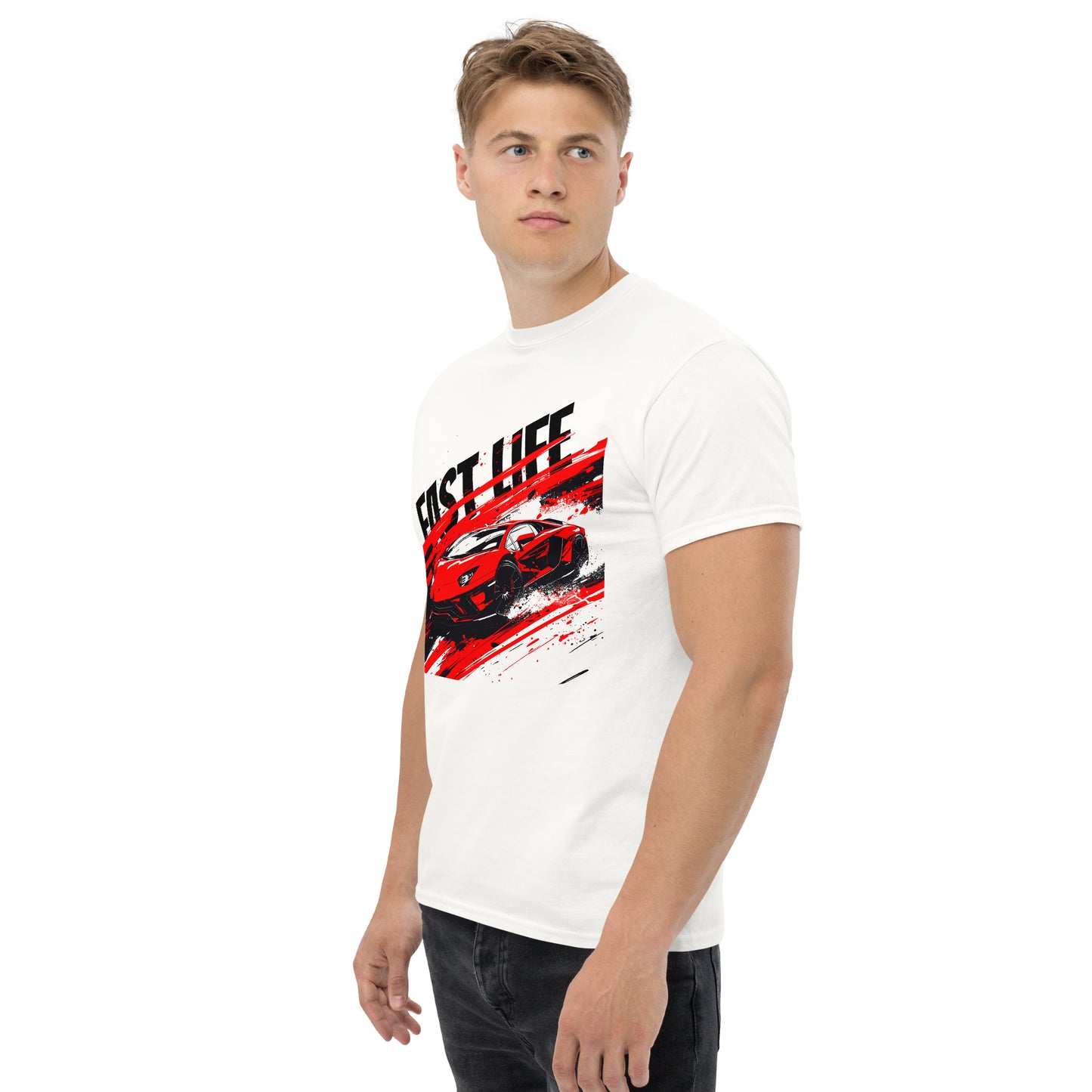 Red Lambo Splash Men's classic tee