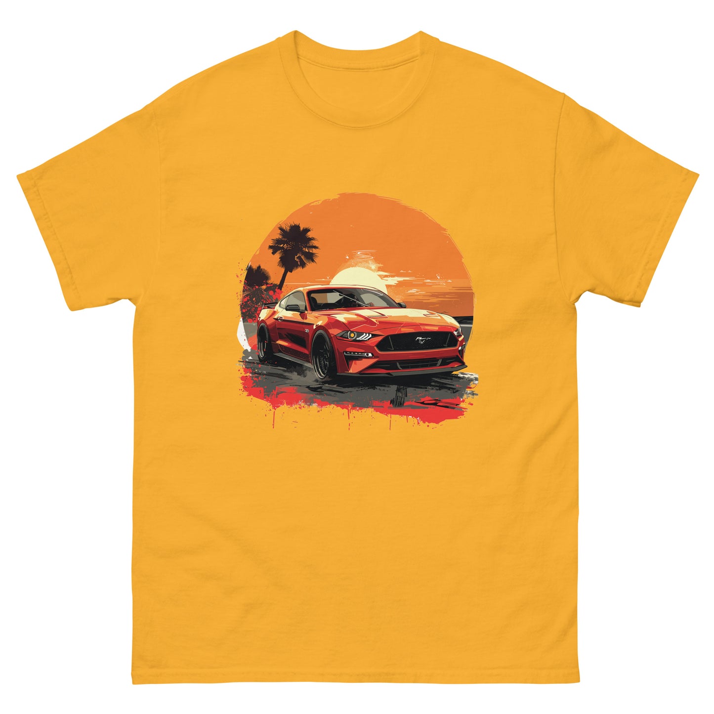 Sunset Mustang Unisex classic tee