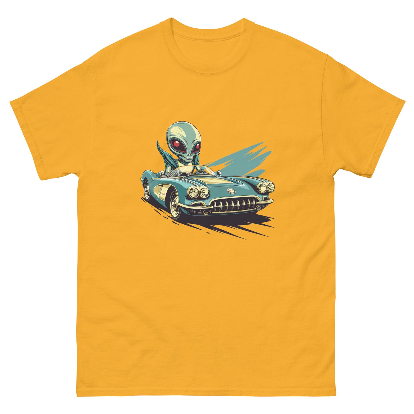 Old School Alien Corvette Unisex classic tee