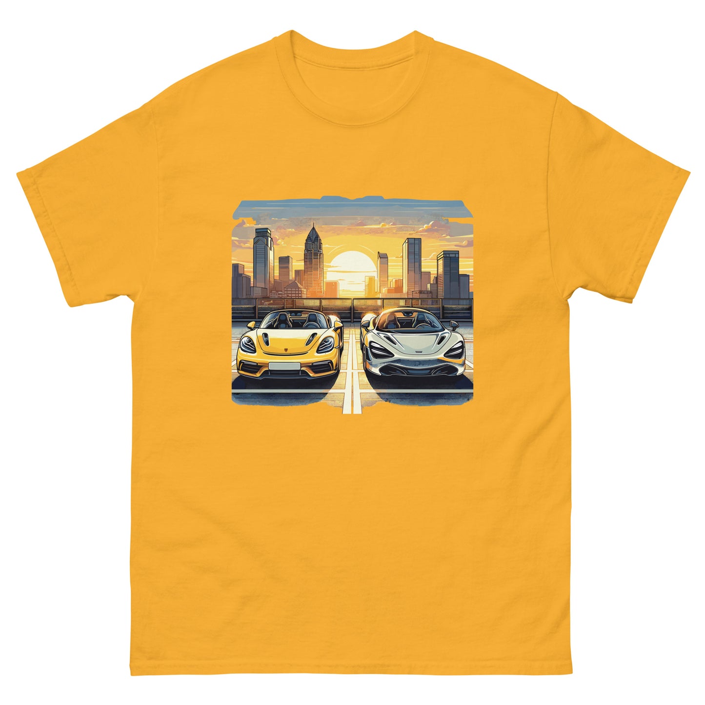 718 Spyder and 720s Sunset Unisex classic tee