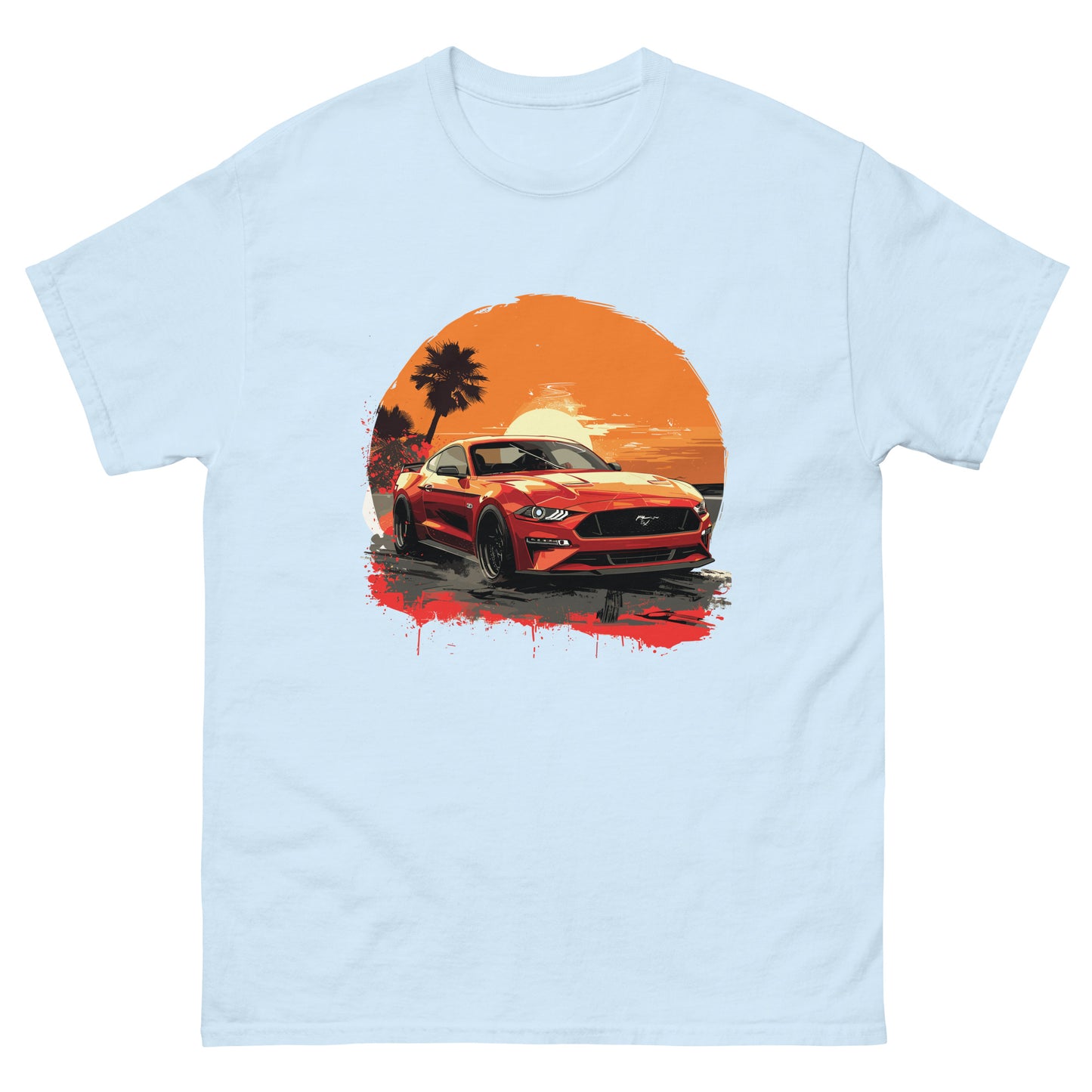 Sunset Mustang Unisex classic tee