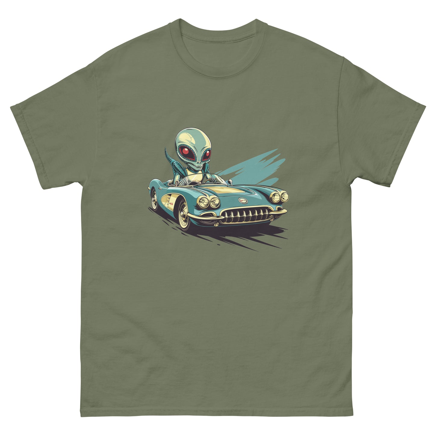 Old School Alien Corvette Unisex classic tee