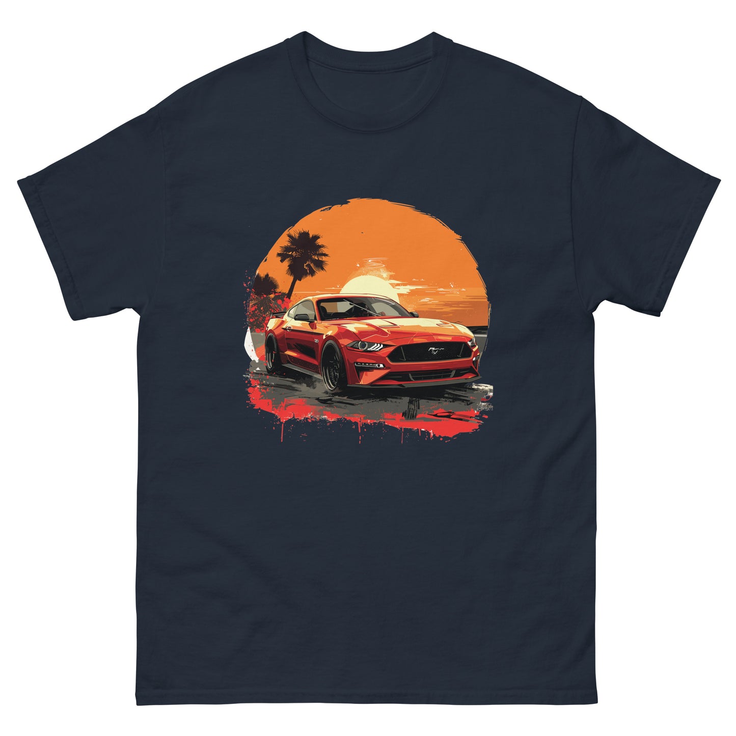 Sunset Mustang Unisex classic tee