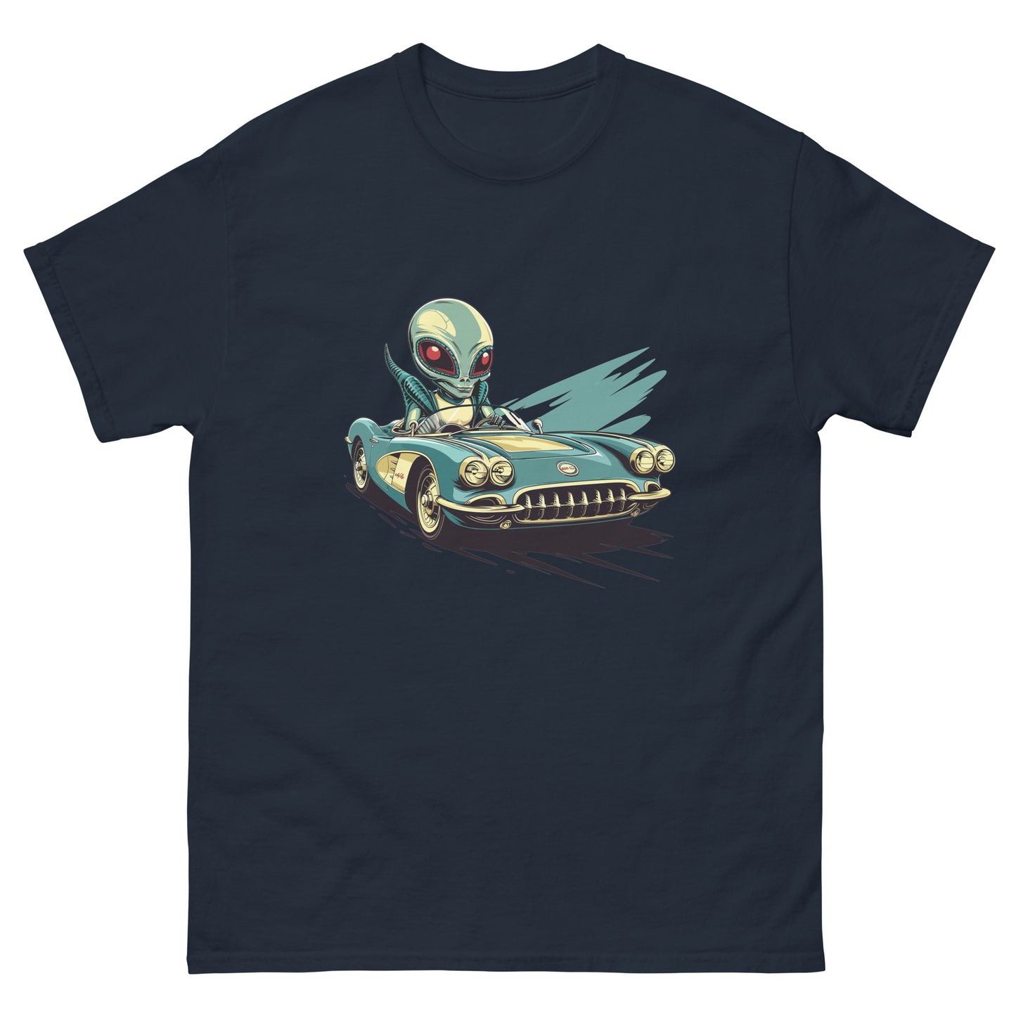 Old School Alien Corvette Unisex classic tee