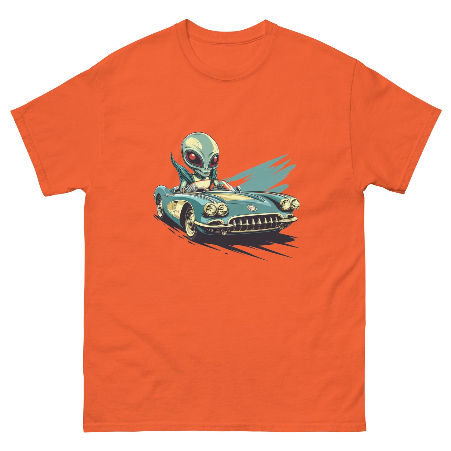 Old School Alien Corvette Unisex classic tee