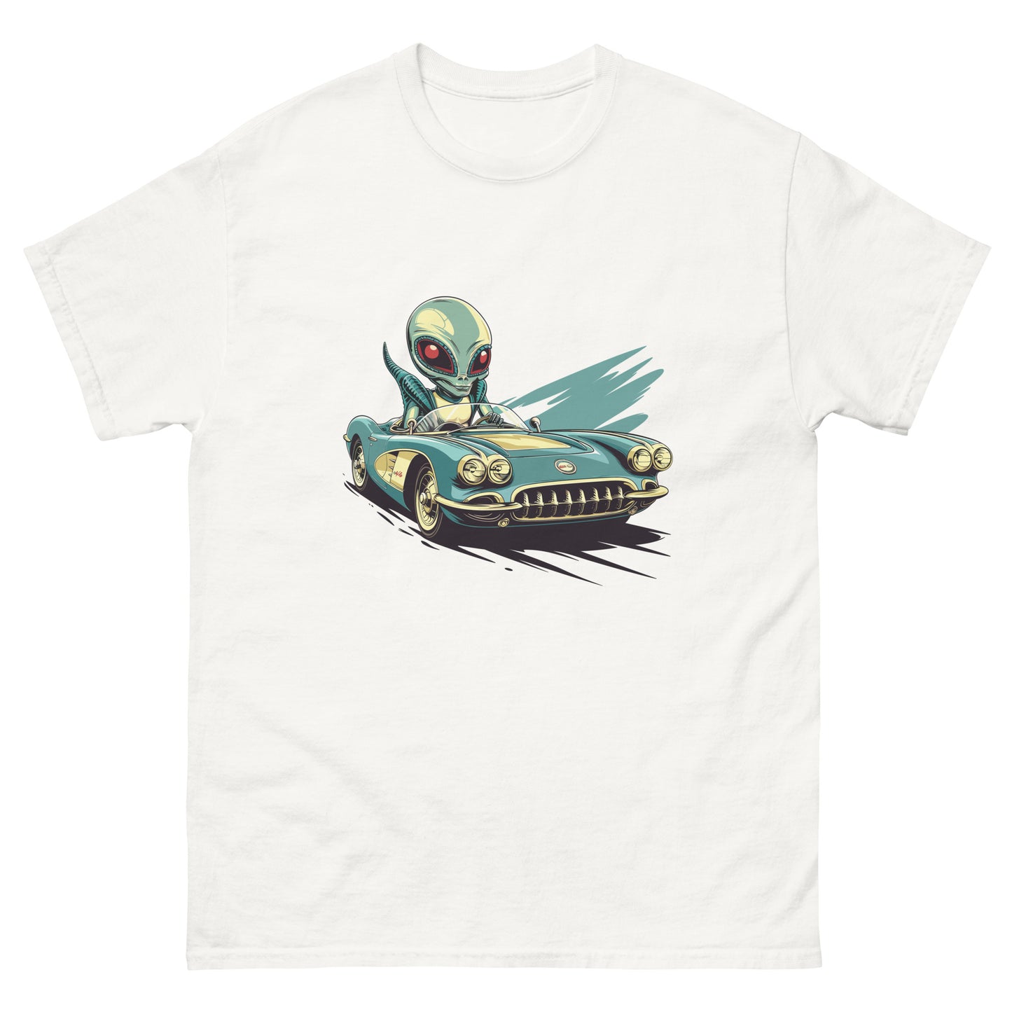 Old School Alien Corvette Unisex classic tee