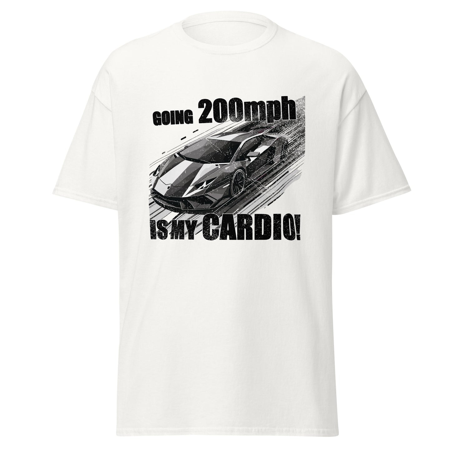 200MPH Cardio on White - Unisex classic tee